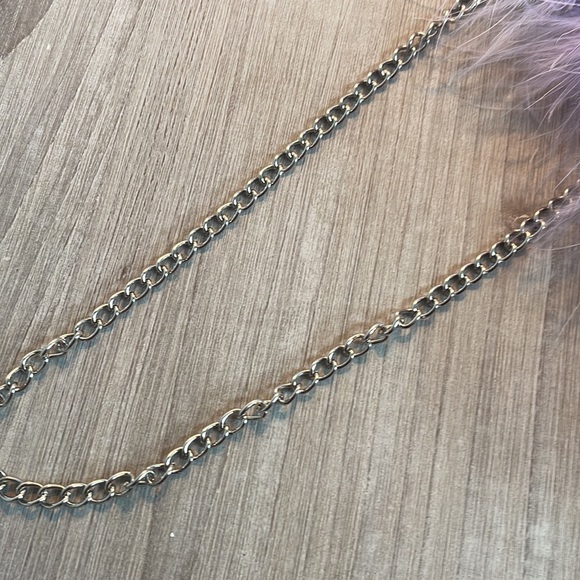 SHEIN Lavender Y2K Feather Top - Picture 4 of 11